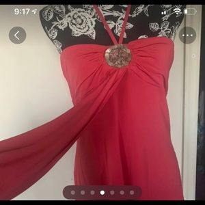 Backless halter top L Bebe brand. New with tags.